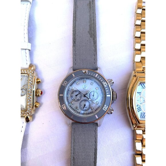Lot 4 Gossip Quartz Multifunction Watches Day Date 24 Hour Gold Tone Rhinestone - Picture 3 of 11